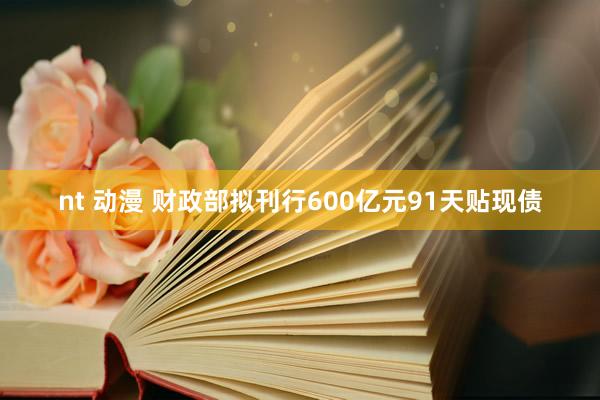 nt 动漫 财政部拟刊行600亿元91天贴现债