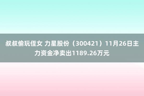 叔叔偷玩侄女 力星股份（300421）11月26日主力资金净卖出1189.26万元