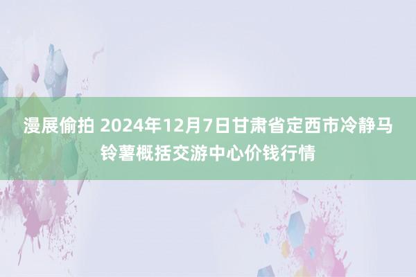 漫展偷拍 2024年12月7日甘肃省定西市冷静马铃薯概括交游中心价钱行情