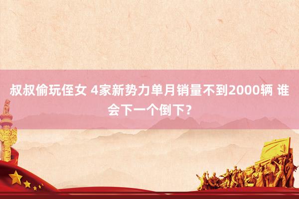 叔叔偷玩侄女 4家新势力单月销量不到2000辆 谁会下一个倒下？