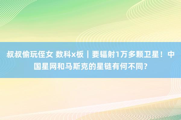 叔叔偷玩侄女 数科x板｜要辐射1万多颗卫星！中国星网和马斯克的星链有何不同？