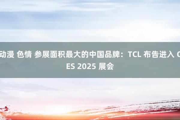 动漫 色情 参展面积最大的中国品牌：TCL 布告进入 CES 2025 展会