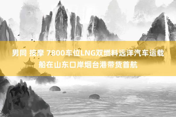 男同 按摩 7800车位LNG双燃料远洋汽车运载船在山东口岸烟台港带货首航