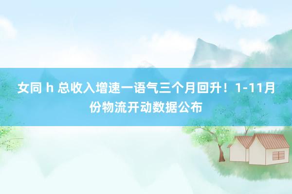 女同 h 总收入增速一语气三个月回升！1-11月份物流开动数据公布