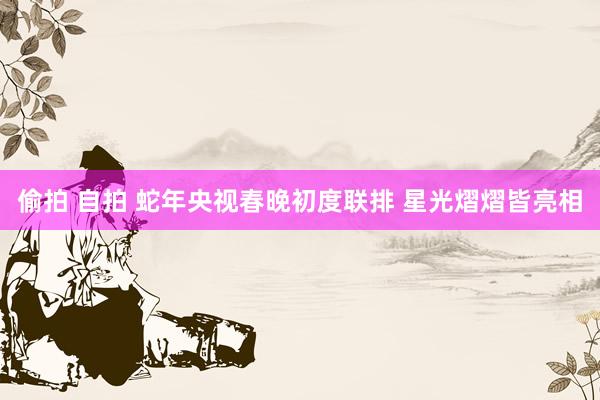 偷拍 自拍 蛇年央视春晚初度联排 星光熠熠皆亮相