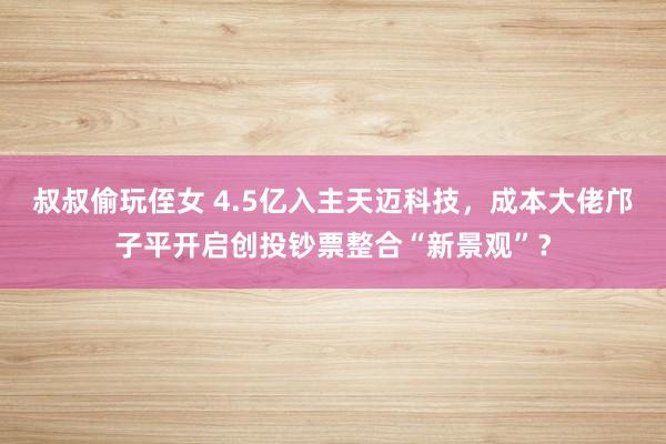 叔叔偷玩侄女 4.5亿入主天迈科技，成本大佬邝子平开启创投钞票整合“新景观”？