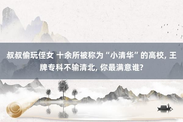 叔叔偷玩侄女 十余所被称为“小清华”的高校， 王牌专科不输清北， 你最满意谁?