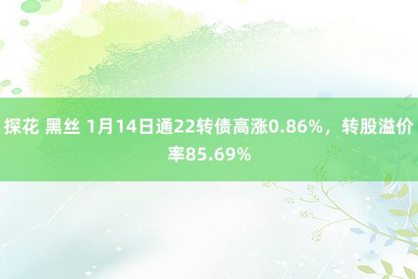 探花 黑丝 1月14日通22转债高涨0.86%，转股溢价率85.69%